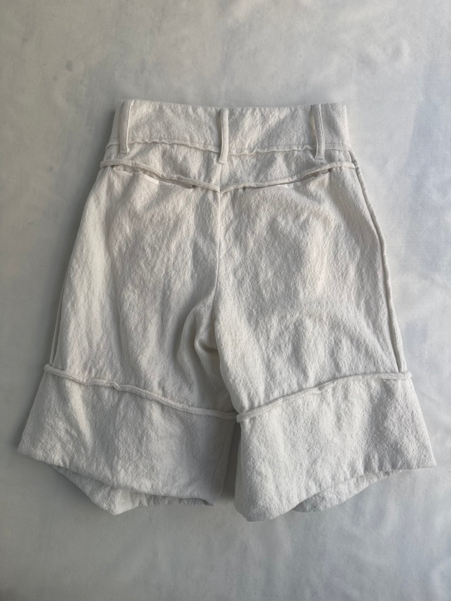 BOILED WOOL BALLOON 1/2 TROUSERS