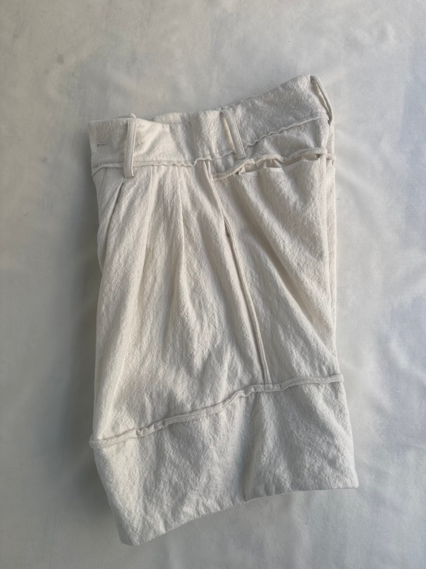 BOILED WOOL BALLOON 1/2 TROUSERS