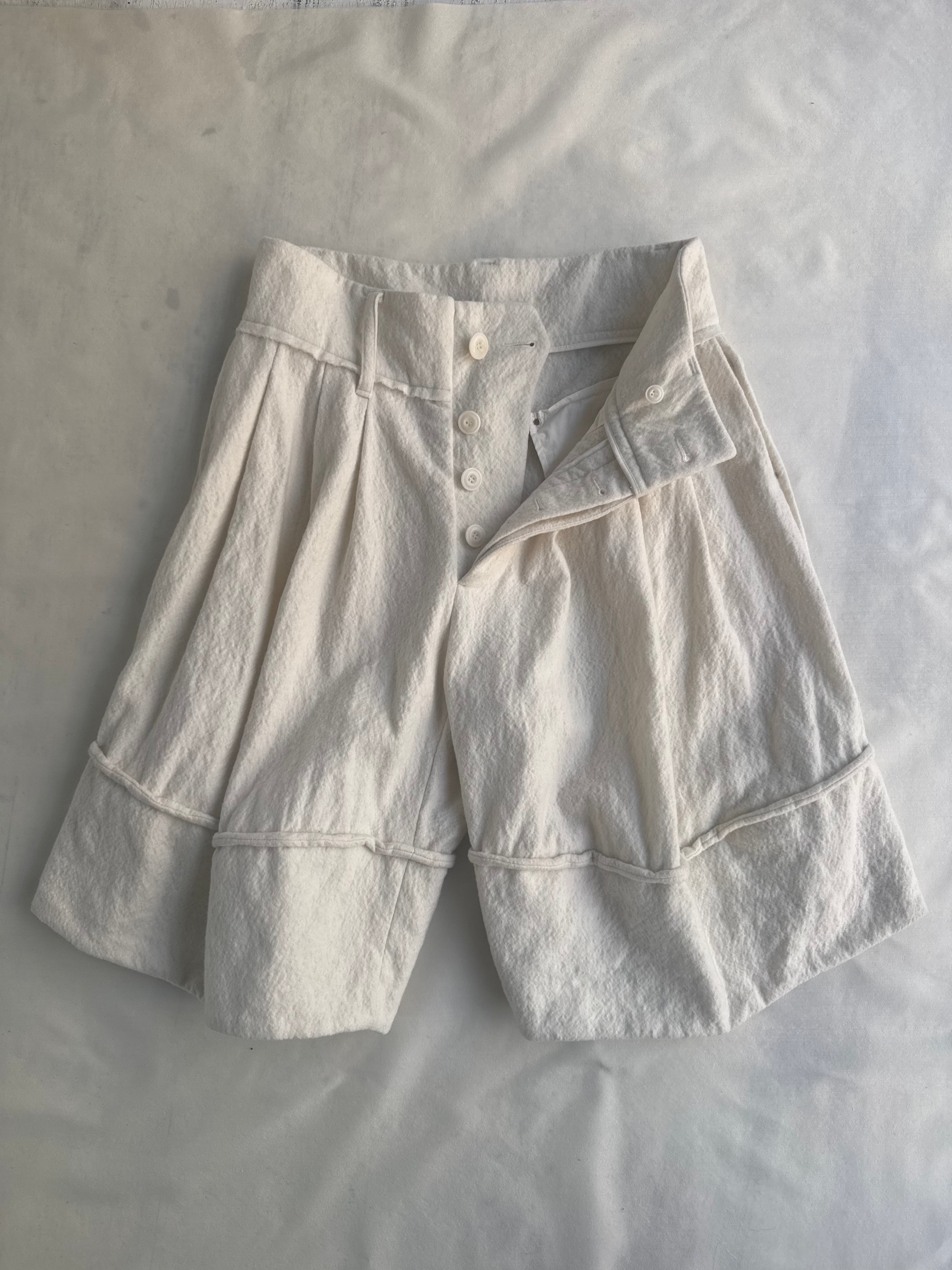 BOILED WOOL BALLOON 1/2 TROUSERS