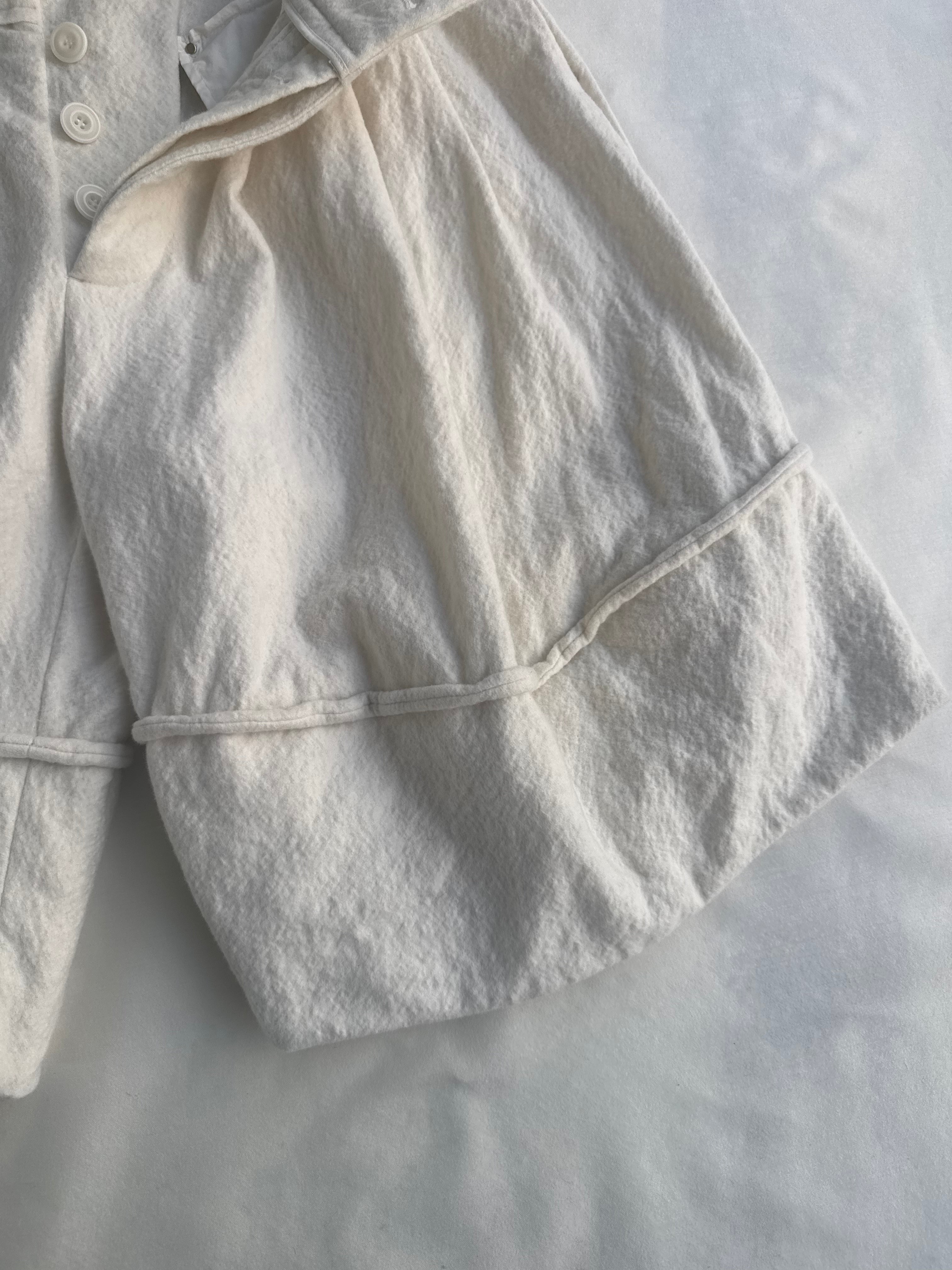 BOILED WOOL BALLOON 1/2 TROUSERS