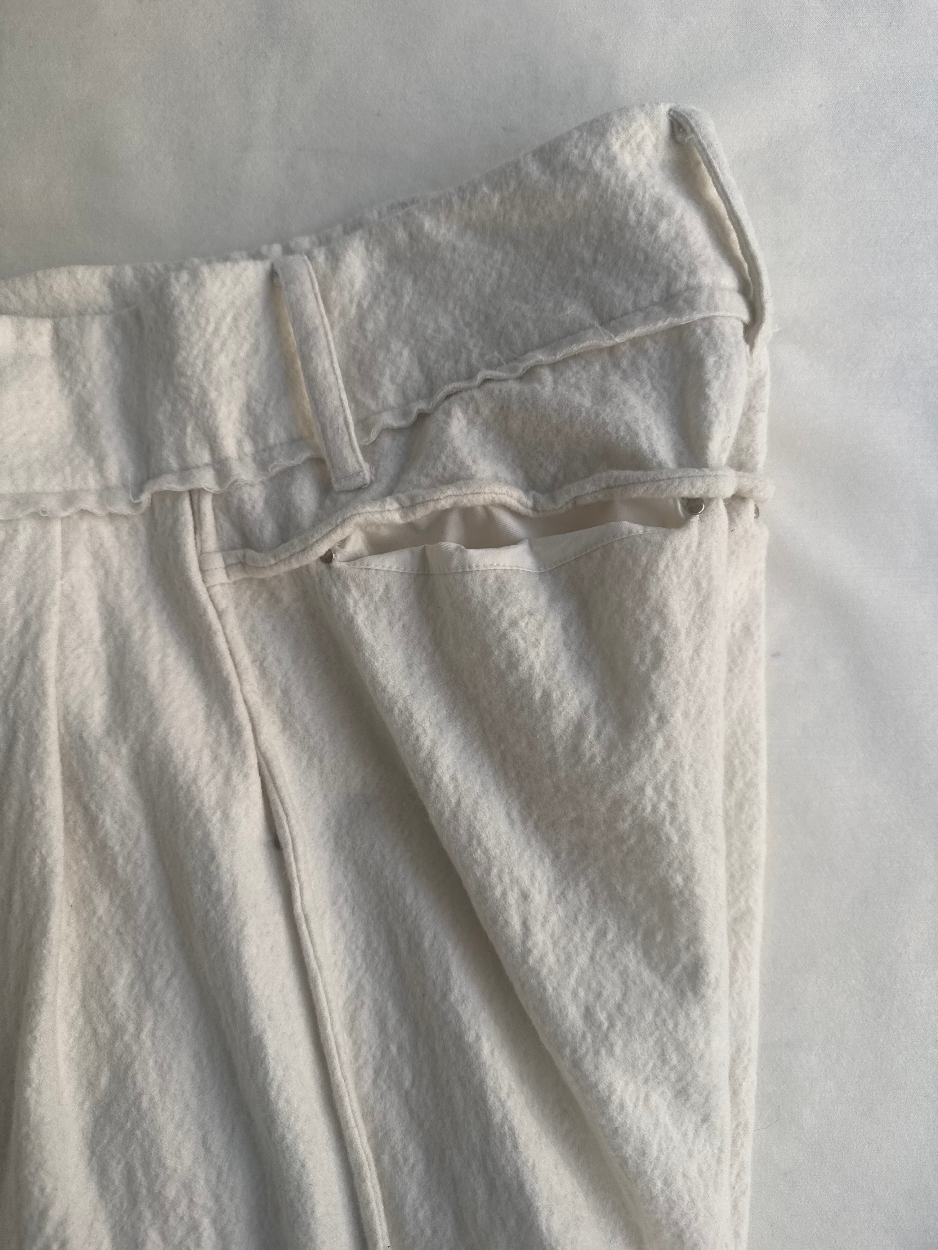 BOILED WOOL BALLOON 1/2 TROUSERS