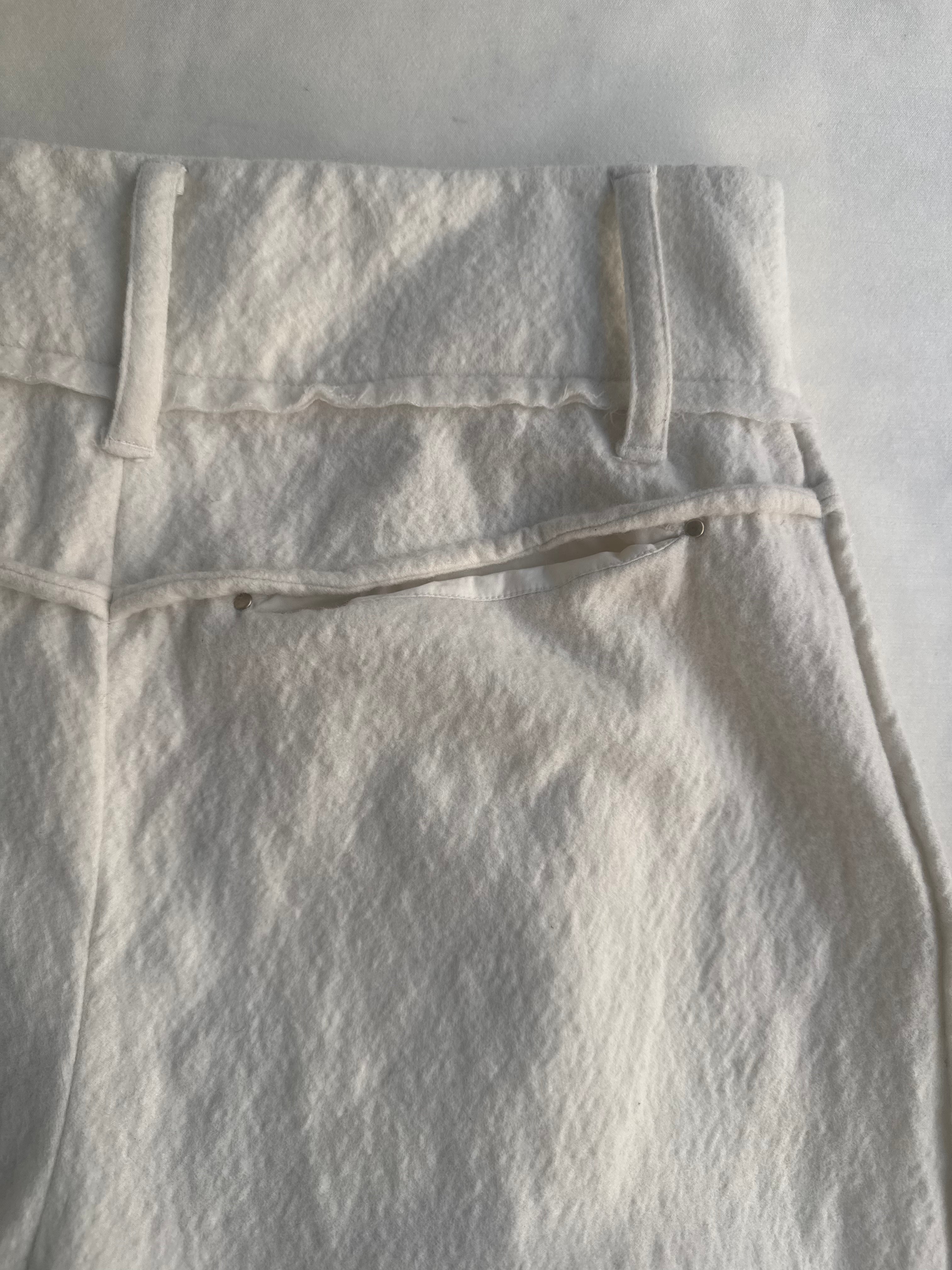 BOILED WOOL BALLOON 1/2 TROUSERS