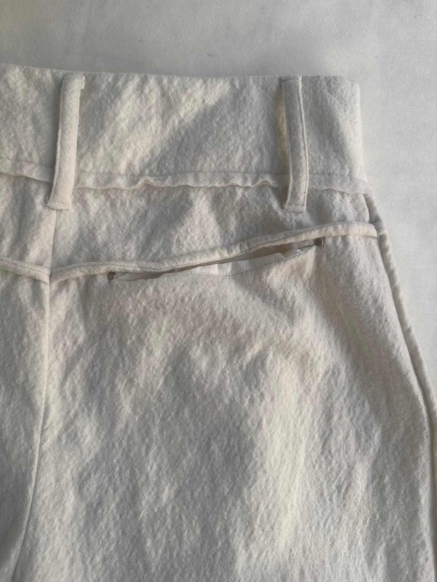 BOILED WOOL BALLOON 1/2 TROUSERS